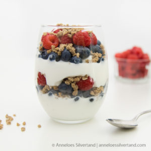 Mixed Berry Grape-nut Parfait