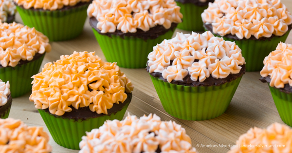 Hydrangea Flower Caramel Cupcakes