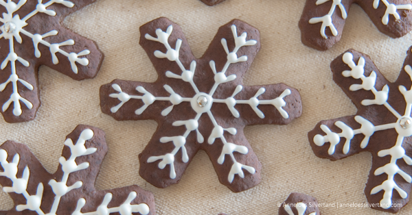 Chocolate Snowflake Cookies