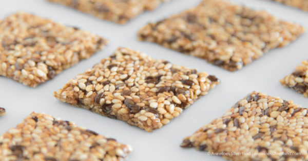 Crunchy Sesame and Flax Seed Candies
