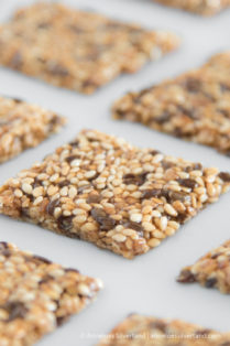 Crunchy Sesame and Flax Seed Candies