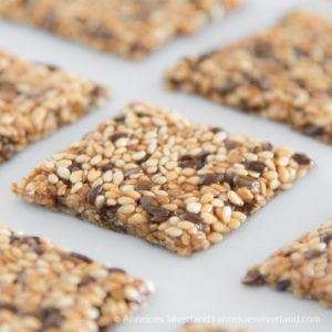 Crunchy Sesame and Flax Seed Candies